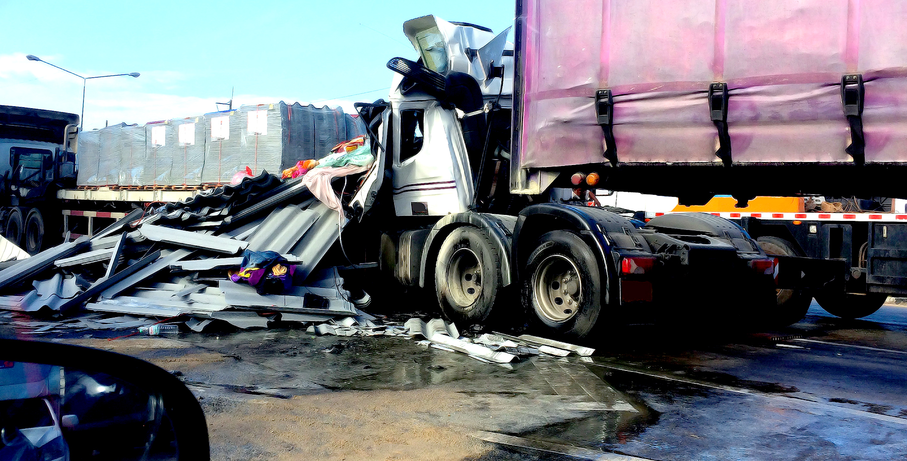 Spill on Highway 99 Leads to Fresno Multiple-Vehicle Crash